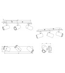 Lampy sufitowe regulowane - spoty - TRIO MARLEY Nikiel mat 802400307 - product 2