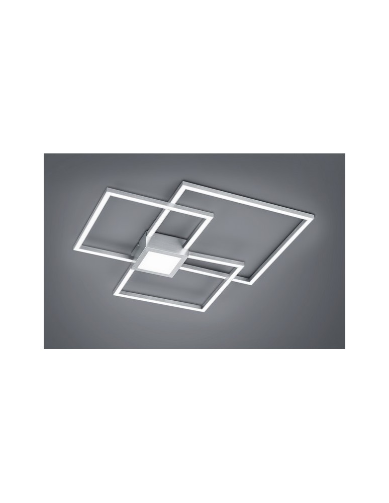 Lampy sufitowe geometryczne - TRIO HYDRA  Sufitowa 1xLED nikiel mat 676210407 - produkt kolory-swiatla.pl 1