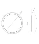 Plafony okrągłe - TRIO CLARIMO Biały 659011801 Plafon - product 2