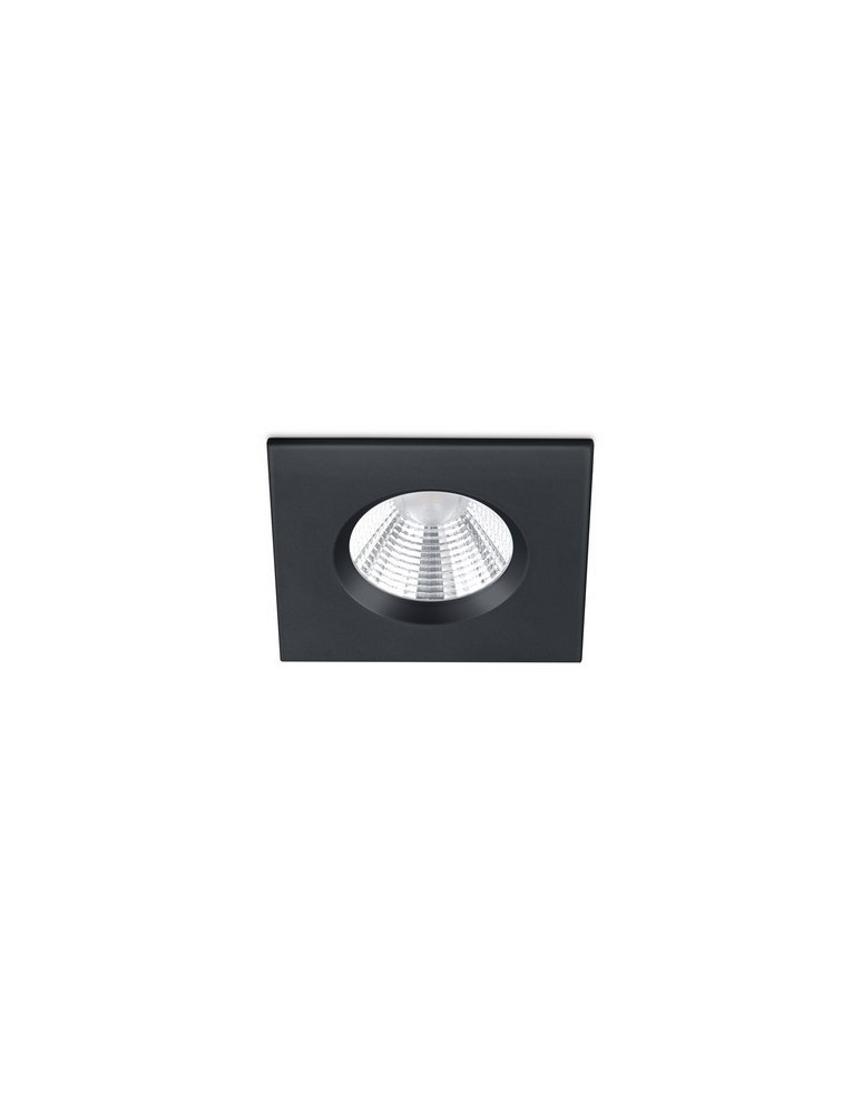 Lampy podtynkowe kwadratowe - TRIO ZAGROS Wpust LED czarny mat 650610132 - produkt kolory-swiatla.pl 1