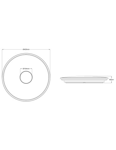 TRIO SHOGUN Biały 628513001 Plafon - produkt 2