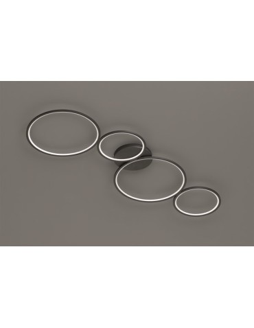 TRIO RONDO  Sufitowa 1xLED czarny mat 622610432