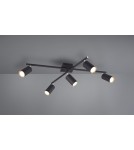 Lampy sufitowe reflektory - TRIO MARLEY  Sufitowa 5xGU10 czarny 612400532 - product 1