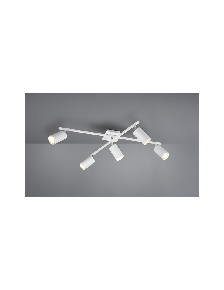 Lampy sufitowe reflektory - TRIO MARLEY  Sufitowa 5xGU10 biały 612400501 - produkt kolory-swiatla.pl 1