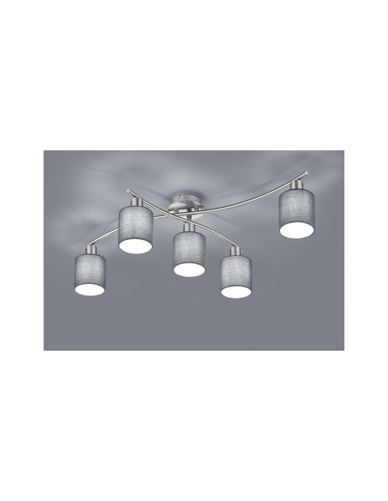 Lampy sufitowe - TRIO GARDA  Sufitowa 5xE14 nikiel 605400511 - produkt kolory-swiatla.pl 1