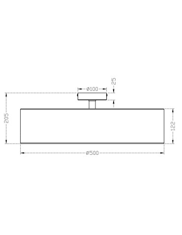 TRIO HOTEL Nikiel mat 603900301 Plafon - product 2