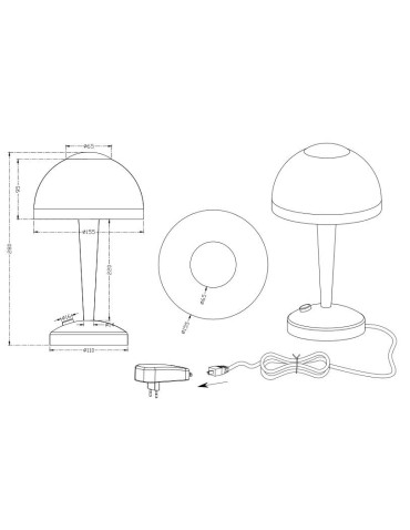 TRIO VENTURA Nikiel mat 529990107 Biurkowa - produkt 2