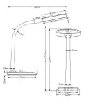 Lampki biurkowe - TRIO LUPO Biały 527290101 Biurkowa - product 2