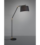 Lampy podłogowe z abażurem - TRIO TRACY  Podłogowa 1xE27 czarny mat 462100132 - product 1