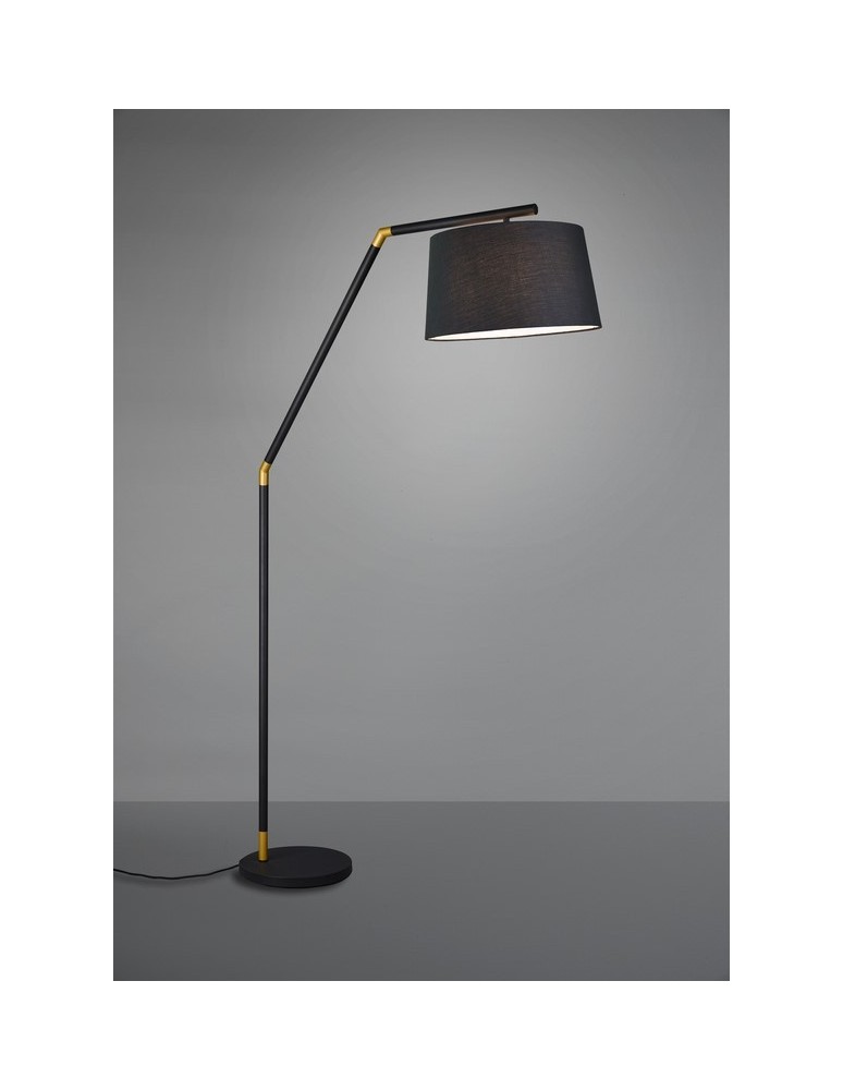 Lampy podłogowe z abażurem - TRIO TRACY  Podłogowa 1xE27 czarny mat 462100132 - produkt kolory-swiatla.pl 1