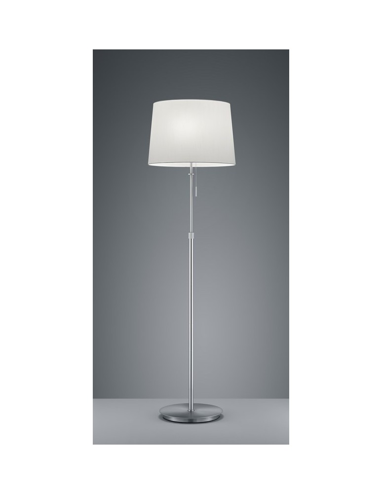 Lampy podłogowe z abażurem - TRIO LYON  Podłogowa 3xE27 nikiel 409100307 - produkt kolory-swiatla.pl 1