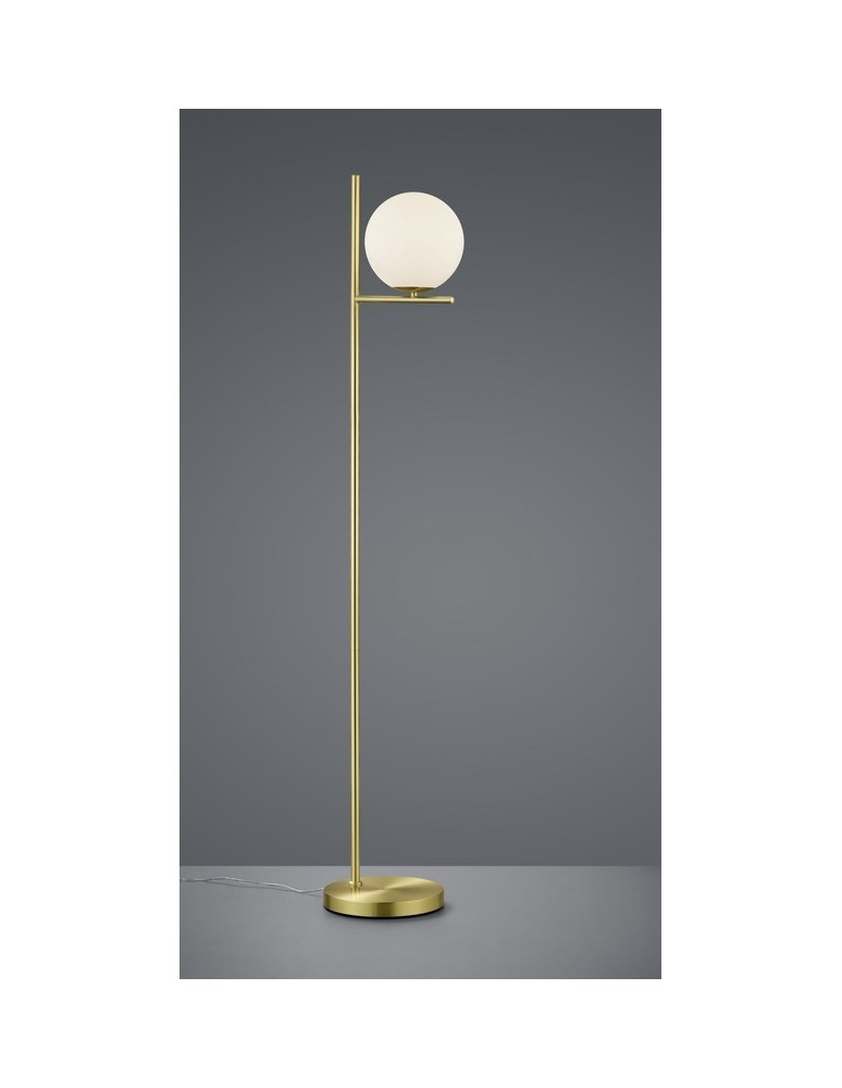 Lampy podłogowe - TRIO PURE  Podłogowa 1xE14 mosiądz 402000108 - produkt kolory-swiatla.pl 1