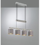Lampy wiszące - TRIO GARDA  Wisząca 4xE14 nikiel 305400441 - produkt 1