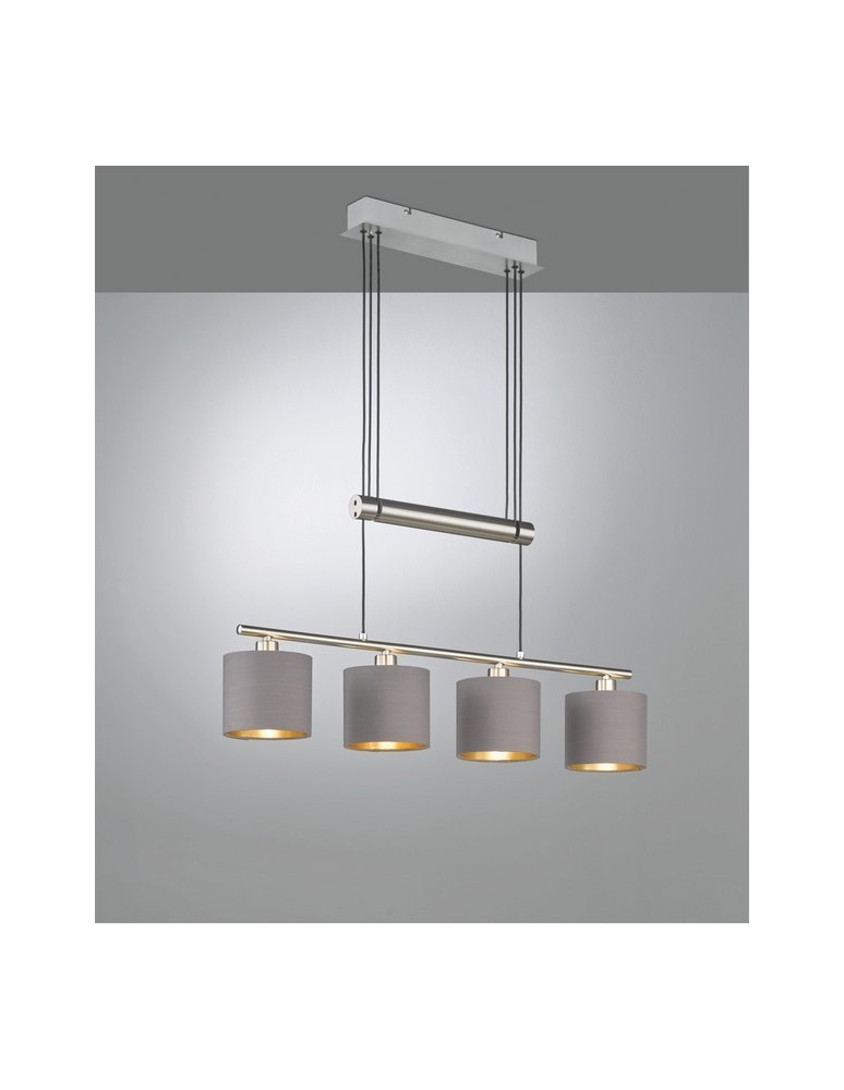 Lampy wiszące - TRIO GARDA  Wisząca 4xE14 nikiel 305400441 - produkt kolory-swiatla.pl 1
