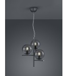 Lampy wiszące - TRIO PURE  Wisząca 3xE14 antracyt 302000342 - product 1