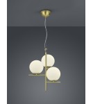 Lampy wiszące w kolorze mosiądz - TRIO PURE  Wisząca 3xE14 mosiądz 302000308 - product 1