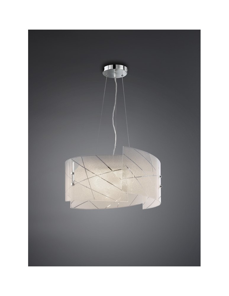 Lampy wiszące - TRIO SANDRINA  Wisząca 3xE27 biały 301200300 - produkt kolory-swiatla.pl 1