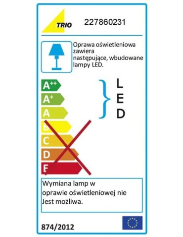 TRIO SACRAMENT Biały mat 227860231 Kinkiet - produkt 2