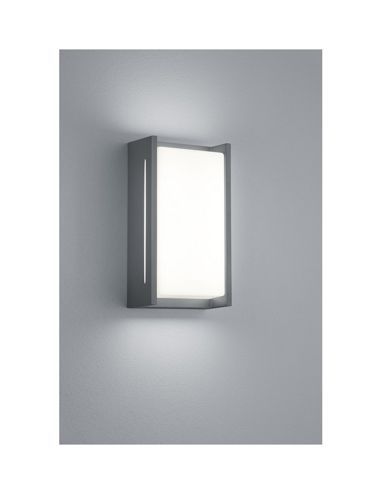 Kinkiety zewnętrzne - TRIO INDUS Ścienna 1 x SMD LED, 10W, 3000K, 800Lm, H:23,5m, W:13cm, D:7cm 227360142 - produkt kolory-swiatla.pl 1