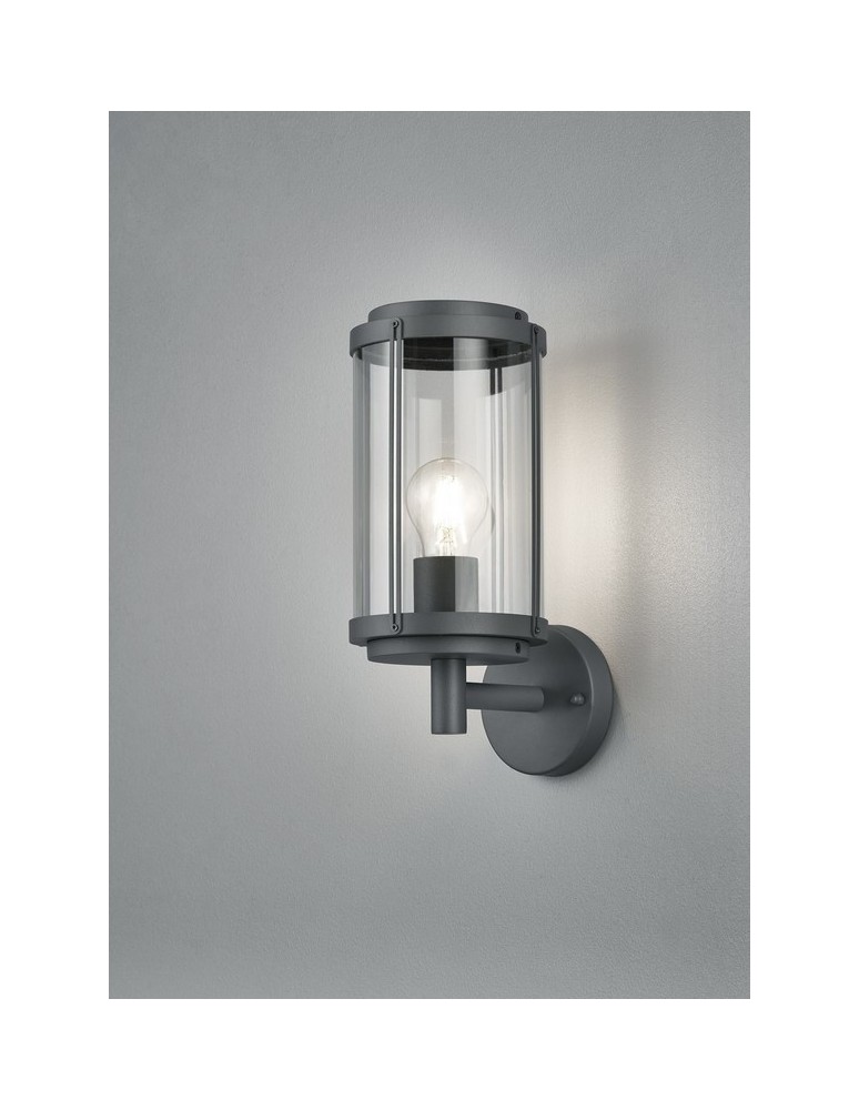 Kinkiety zewnętrzne - TRIO TANARO  Ścienna 1xE27 aluminium 202360142 - produkt kolory-swiatla.pl 1