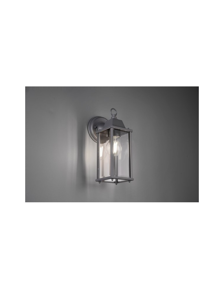 Kinkiety zewnętrzne - TRIO OLONA  Ścienna 1xE27 aluminium 201960142 - produkt kolory-swiatla.pl 1