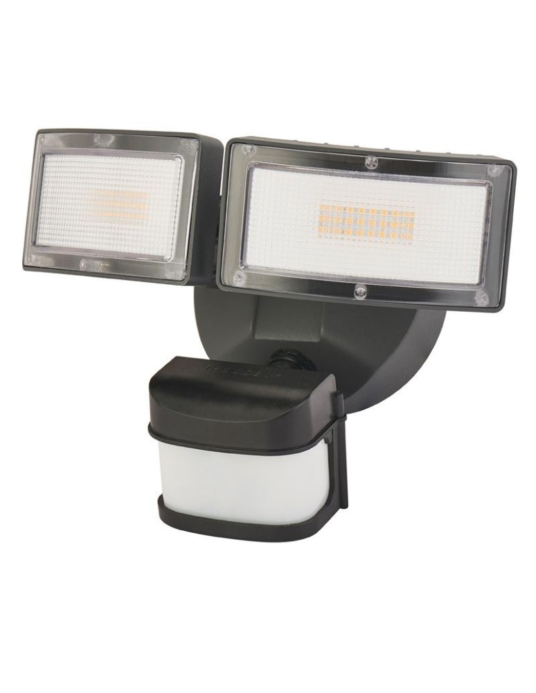 Naświetlacze zewnętrzne / halopaki - SU-MA Duo reflektor 56xSMD LED, 36W, 230V 6556-PIR - produkt kolory-swiatla.pl 1