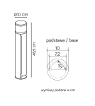 Lampy ogrodowe stojące - SU-MA Elborn stojąca G9, 1x5W, 230V EL3113 - product 6