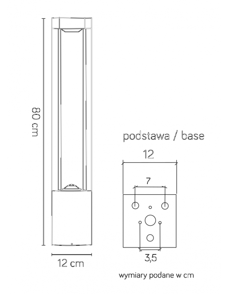 SU-MA Fan stojąca GX53, 1xmax 11W, 230V FKW-800