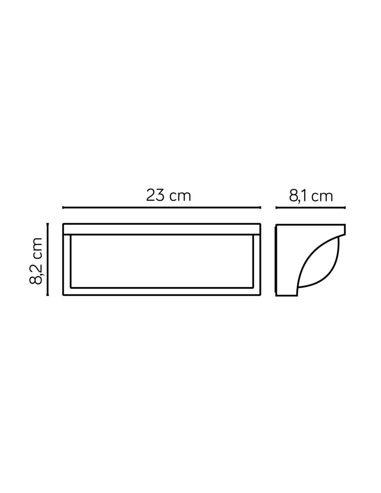 Kinkiety zewnętrzne - SU-MA Mona kinkiet 16xSMD LED, 13W, 230V MN19301 - produkt kolory-swiatla.pl 3