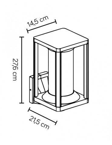 SU-MA Porto kinkiet E27, 1x15W, 230V M1931 - product 2
