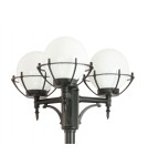 Lampy zewnętrzne latarnie - SU-MA Kule z koszykiem E27, 3x60W, 230V OGMWN 3 KPO 200 - produkt 3