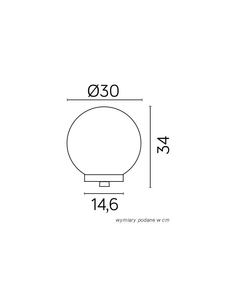 Klosze do lamp zewnętrznych - SU-MA Kule  E27, 1x100W, 230V G 300 Z 35 - product kolory-swiatla.pl 3