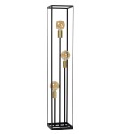 Lampy podłogowe loftowe - industrialne - Lucide RUBEN Podłogowa 3xE27 czarny satynowy mosiądz 00724/03/30 - produkt 19