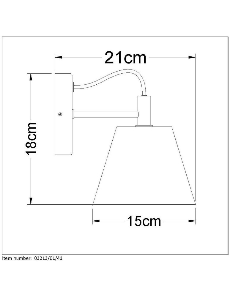 Lucide POSSIO Ścienna E14 15cm H1 03213/01/41