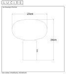 Lampy stołowe w stylu skandynawskim - Lucide CHARLIZE Biurkowa 1xE27 burstynowy zielony 03520/01/62 - produkt 19