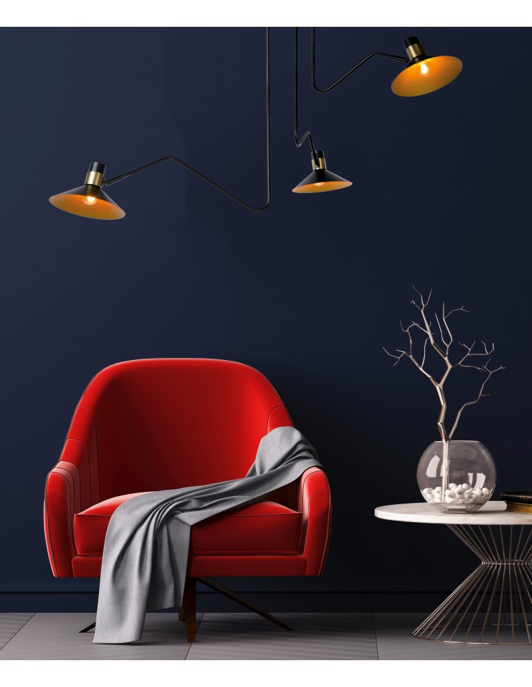 Lampy sufitowe reflektory - Lucide PEPIJN Sufitowa 3xE14 czarny 05128/03/30 - produkt kolory-swiatla.pl 16