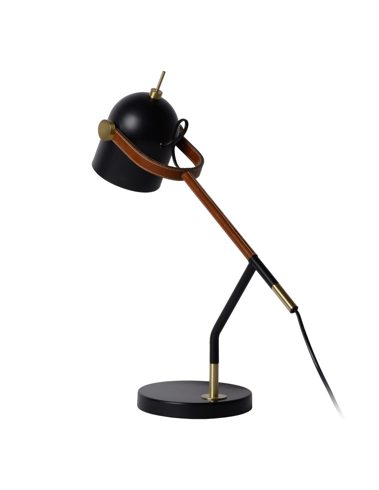 Lampy stołowe do czytania - Lucide WAYLON Biurkowa 1xE27 czarny brązowy 05627/01/30 - produkt kolory-swiatla.pl 21