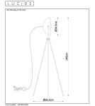 Lampy podłogowe trójnóg - Lucide ALVARO Podłogowa 1xE27 czarny 05730/01/30 - produkt 16