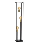 Lampy podłogowe loftowe - industrialne - Lucide RUBEN Podłogowa 3xE27 czarny satynowy mosiądz 00724/03/30 - produkt 1