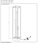 Lampy podłogowe loftowe - industrialne - Lucide RUBEN Podłogowa 3xE27 czarny satynowy mosiądz 00724/03/30 - produkt 33