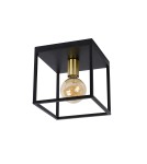 Lampy sufitowe loftowe - industrialne - Lucide RUBEN Sufitowa 1xE27 czarny satynowy mosiądz 00124/01/30 - produkt 2