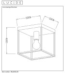 Lampy sufitowe loftowe - industrialne - Lucide RUBEN Sufitowa 1xE27 czarny satynowy mosiądz 00124/01/30 - produkt 4