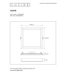 Plafony - Lucide TENDO-LED Plafon Square 07106/18/31 - produkt 35