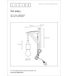 Kinkiety boho - Lucide FIX Ścienna E27 excl. H22cm 08208/01/31 - produkt 20