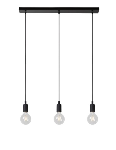 Lucide FIX MULTIPLE Wisząca 3xE27/60W Czarny 08408/03/30