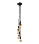 Lampy wiszące - Lucide FIX MULTIPLE Wisząca 7xE27 czarny 08408/07/30 - produkt 17