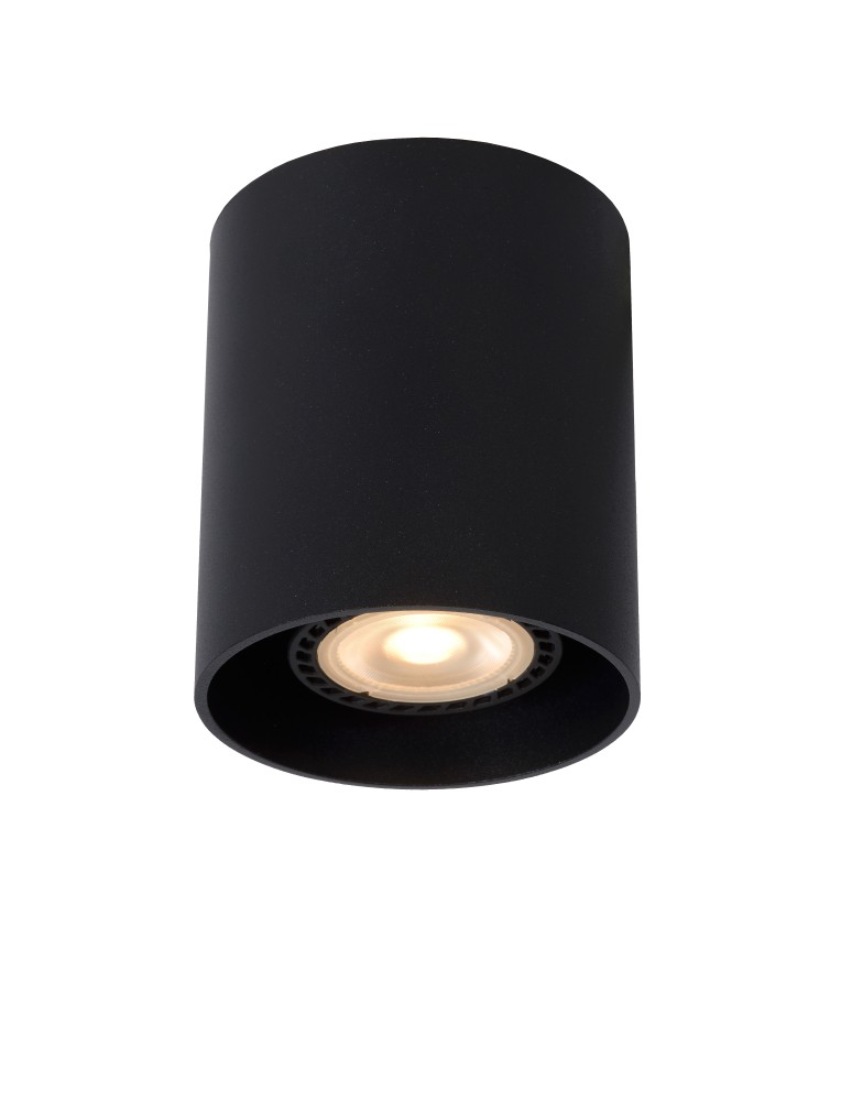 Lucide BODI Round GU10 excl D8 H9.5cm Czarny 09100/01/30 Plafon