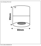 Oprawy sufitowe na wymienne źródło światła - Lucide BODI Round GU10 excl D8 H9.5cm Czarny 09100/01/30 Plafon - produkt 15