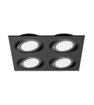 Lampy podtynkowe kwadratowe - Zuma Line Lampa podtynkowa BOXY DL 4 SPOT CZARNY/BLACK 20073-BK - product 1