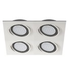 Lampy podtynkowe kwadratowe - Zuma Line Lampa podtynkowa BOXY DL 4 SPOT BIAŁY/WHITE 20073-WH - product 1